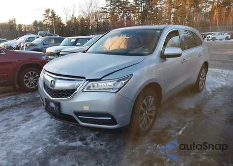 2014 Acura Mdx Technology Package from USA, damaged, VIN 5FRYD4H44EB008261